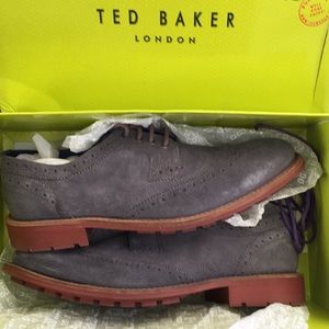 Ted Baker London grey suede Oxford size 9.5 New